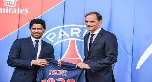 الخليفي يقدم توخيل مدربًا جديدًا لباريس